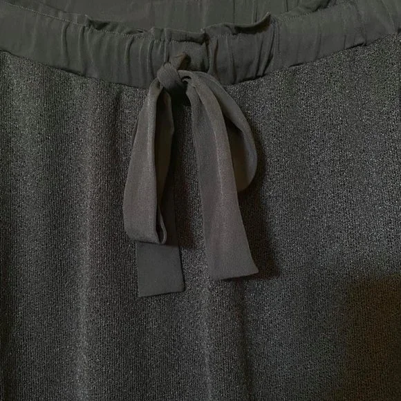 Eva Varro Sheer Drawstring Jogger Pant Size L Black - Picture 6 of 8